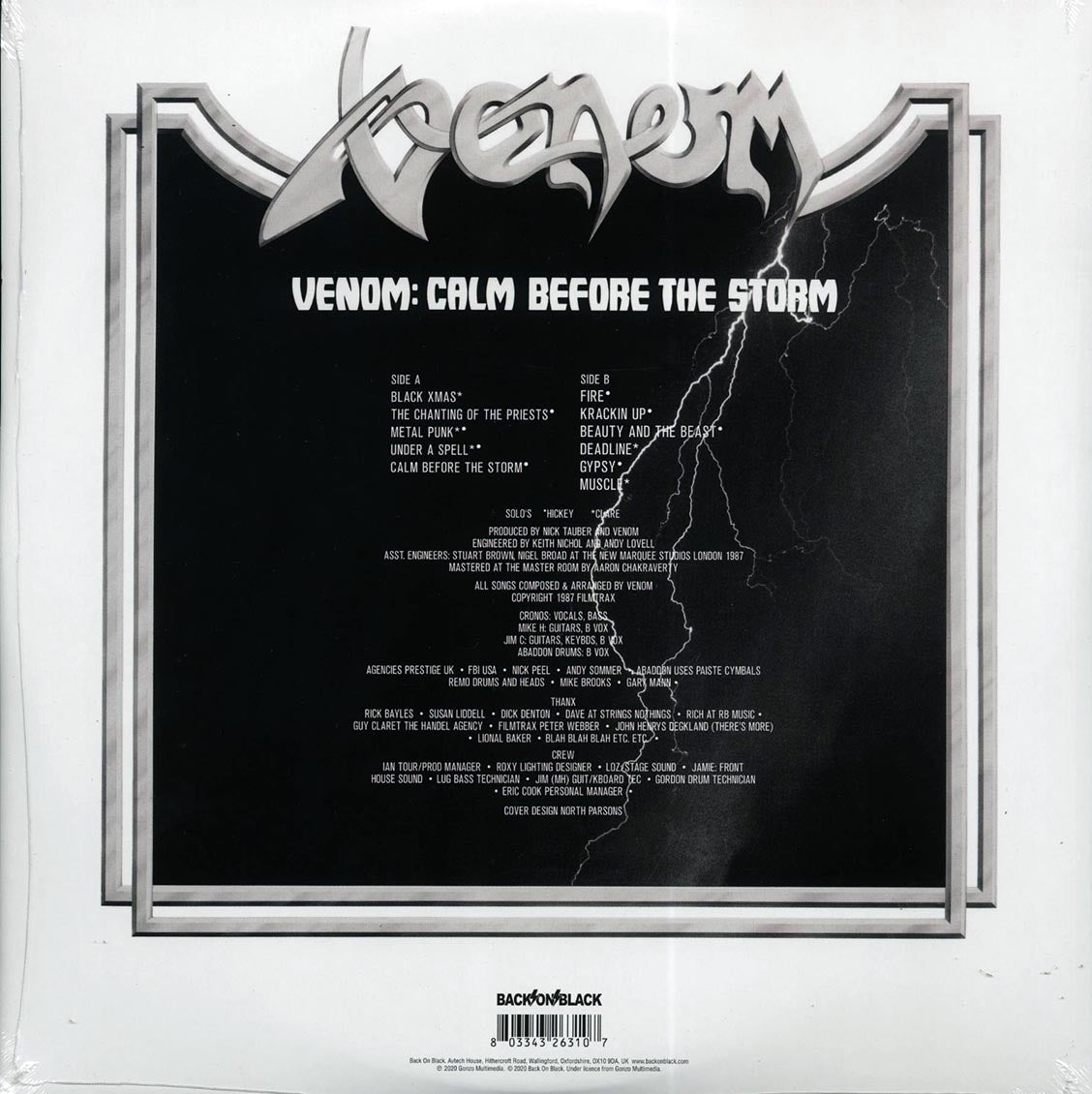 Venom - Calm Before The Storm (ltd. ed.) (clear vinyl)