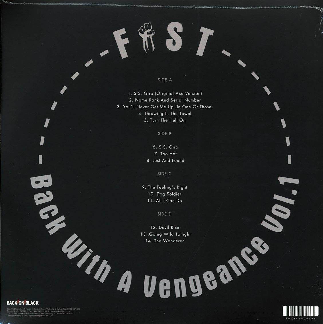 Fist - Back With A Vengeance Volume 1 (ltd. ed.) (2xLP) (clear vinyl)