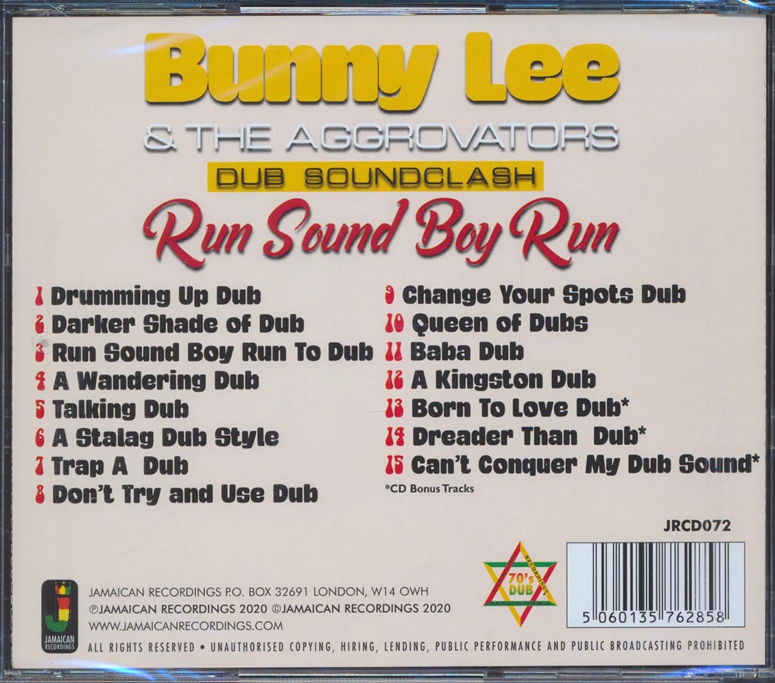 Bunny Lee & The Aggrovators - Run Boy Run: Dub Soundclash