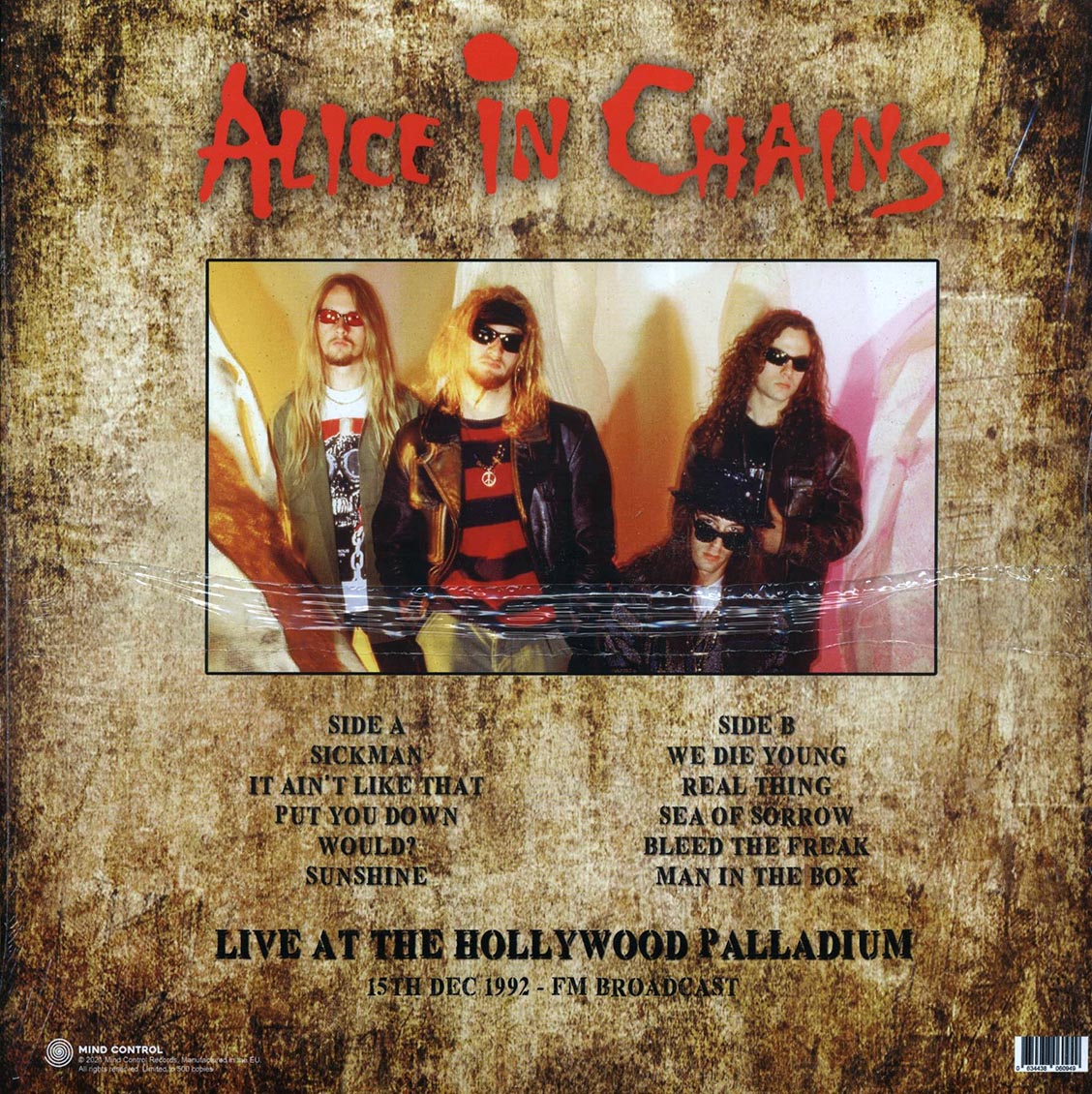 Alice In Chains - Live At The Hollywood Palladium: 15th Dec 1992 FM Broadcast (ltd. 500 copies made)