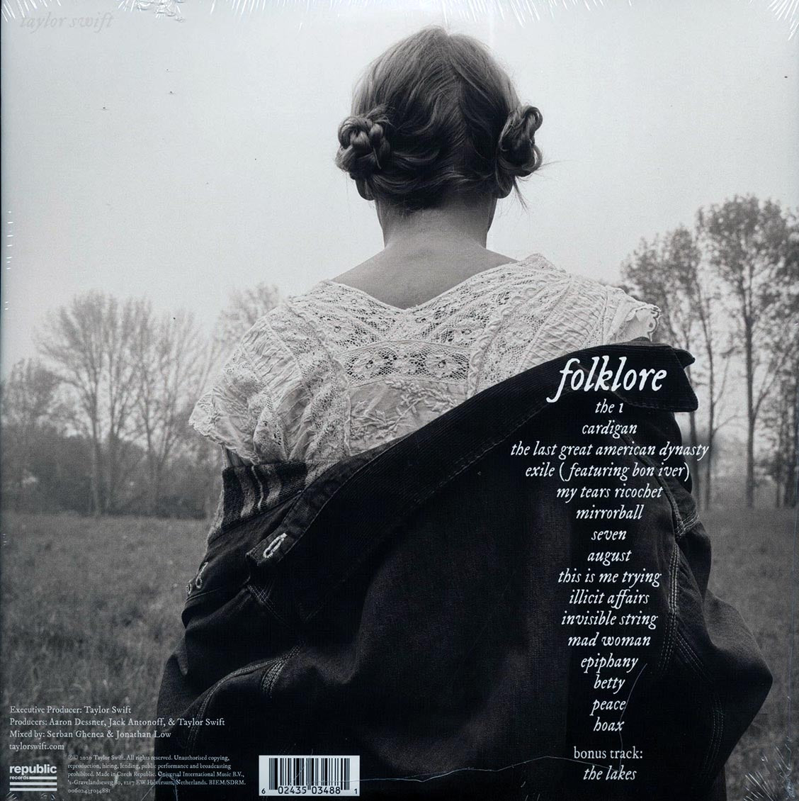 Taylor Swift - Folklore (+bonus track) (2xLP) (deluxe edition)
