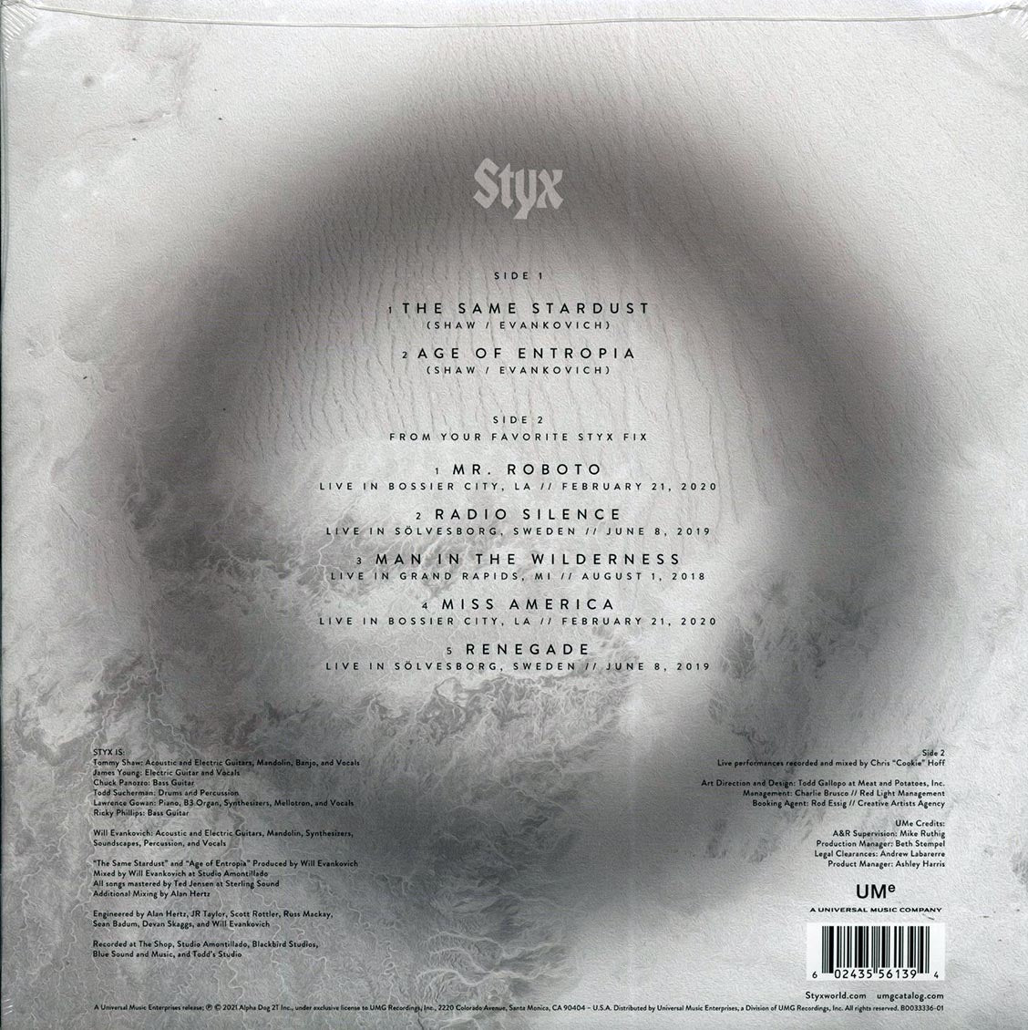 Styx - The Same Stardust EP (RSD 2021) (blue vinyl)