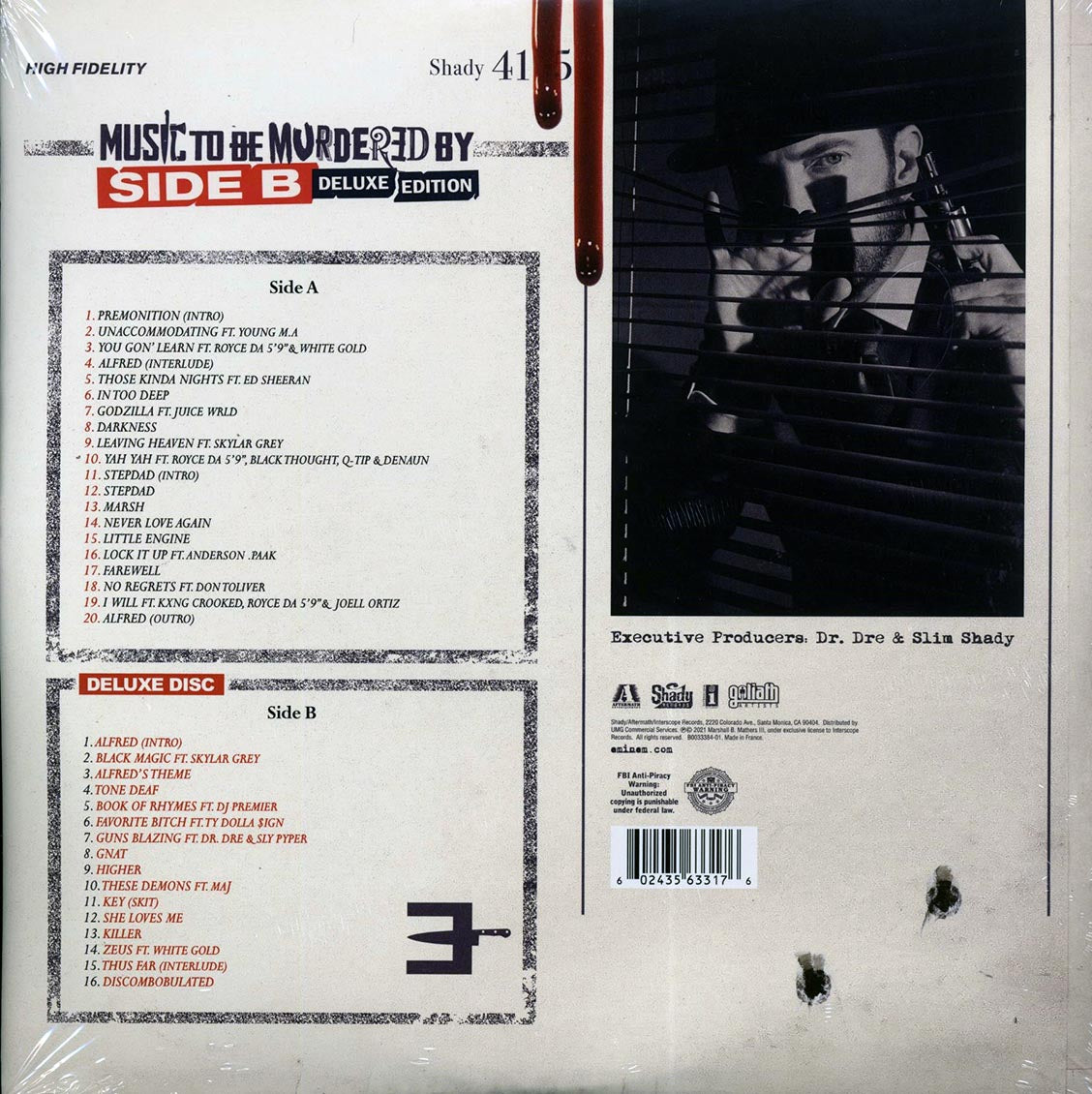 Eminem - Music To Be Murdered By, Side B: Deluxe Edition (36 tracks) (4xLP) (deluxe edition)