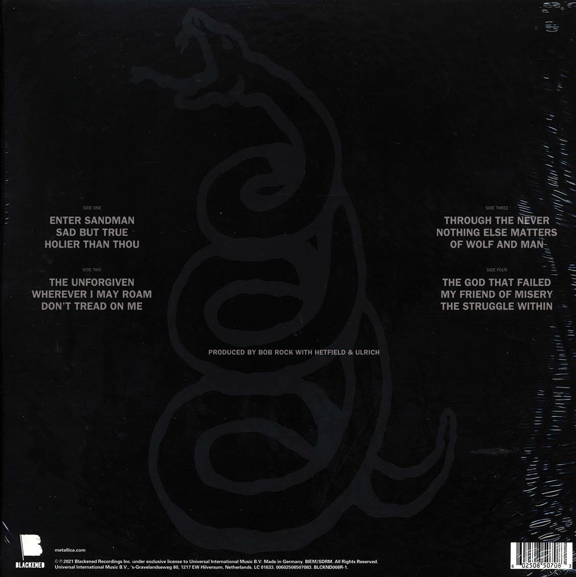 Metallica - Metallica (2xLP) (incl. mp3) (180g) (remastered)