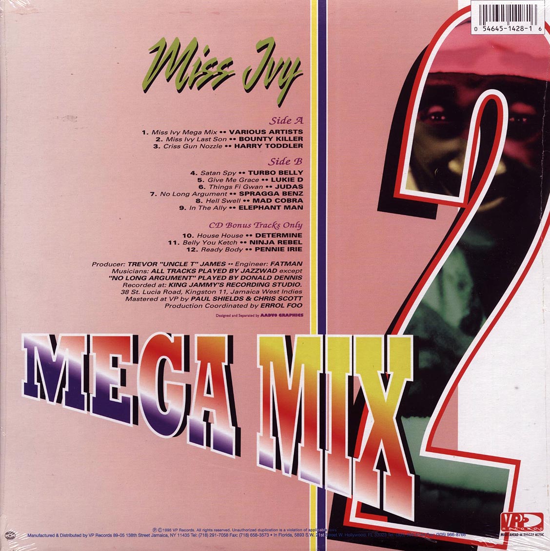 Bounty Killer, Elephant Man, Turbo Belly, Etc. - Miss Ivy Mega Mix 2 (orig. press)
