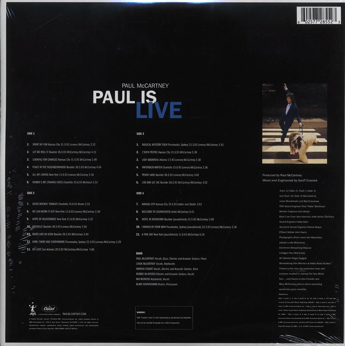 Paul McCartney - Paul Is Live (2xLP) (180g) (remastered)