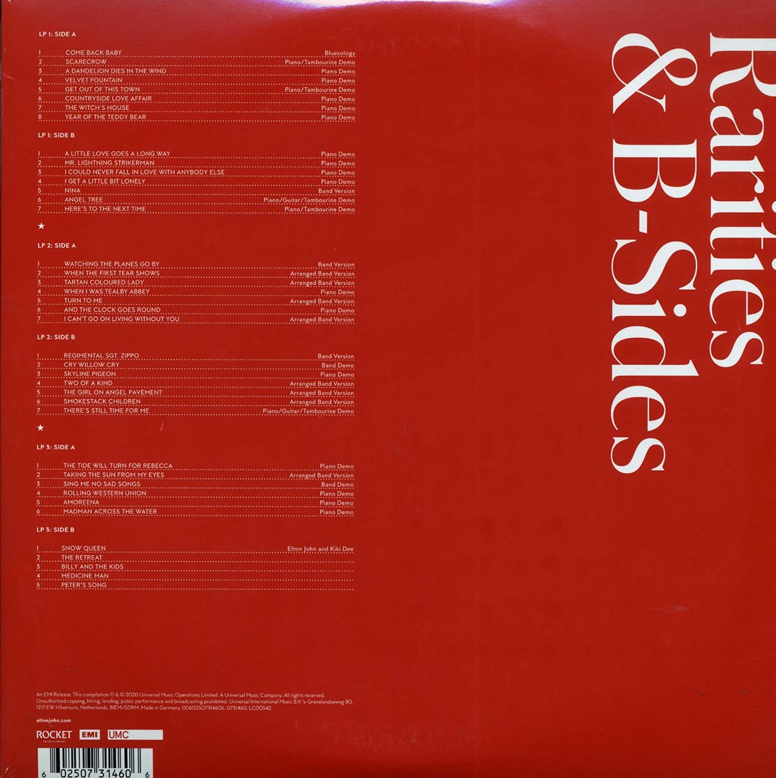 Elton John - Jewel Box: Rarities & B-Sides (3xLP) (incl. mp3) (180g)