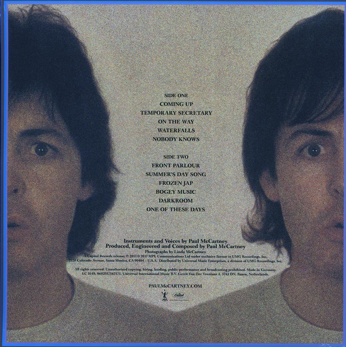 Paul McCartney - Paul McCartney II (incl. mp3) (180g) (remastered) (audiophile)