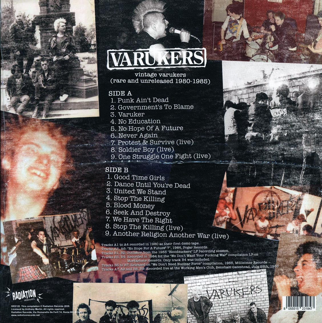 The Varukers - Vintage Varukers: Rare And Unreleased 1980-1985