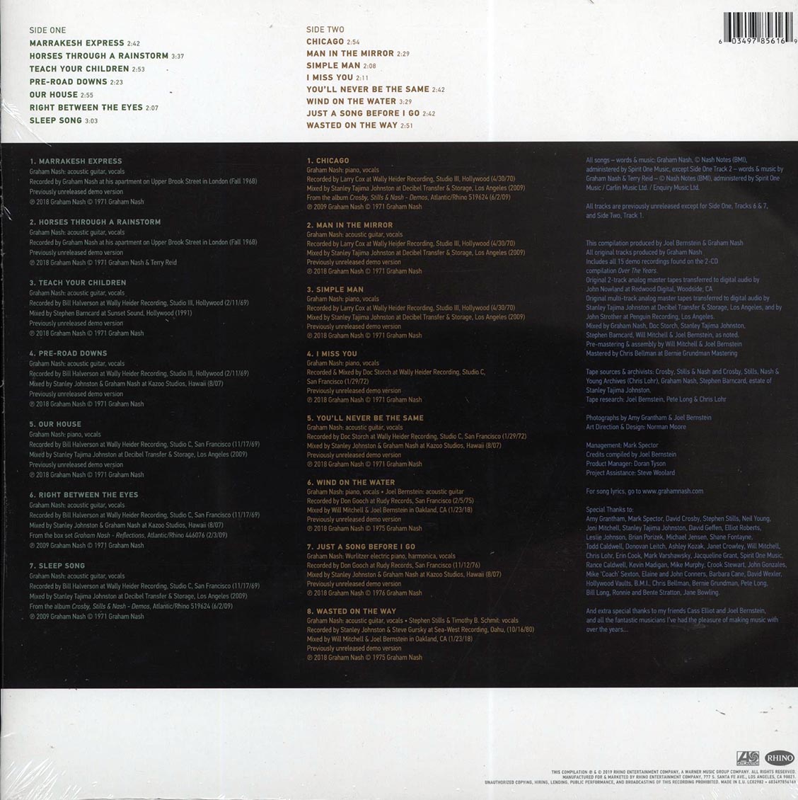 Graham Nash - Over The Years: The Demos