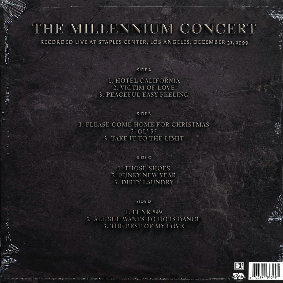 Eagles - The Millennium Concert: Recorded Live At Staples Center, Los Anageles, December 31, 1999 (2xLP) (180g)