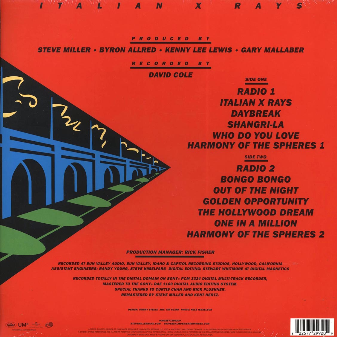 Steve Miller Band - Italian X Rays (incl. mp3) (180g)