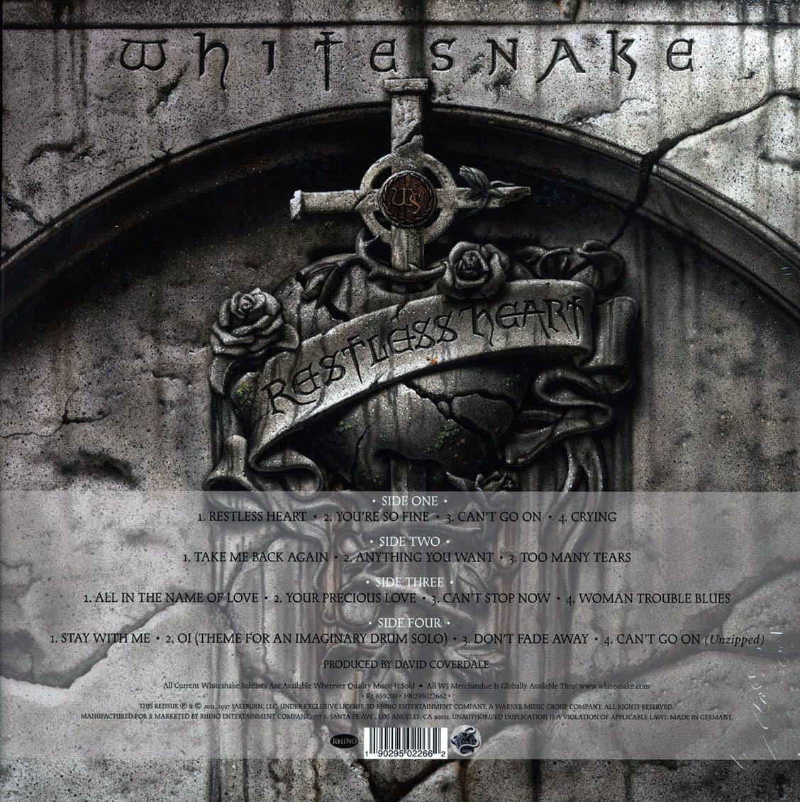 Whitesnake - Restless Heart (25th Anniv. Ed.) (ltd. ed.) (2xLP) (180g) (silver vinyl) (remastered)