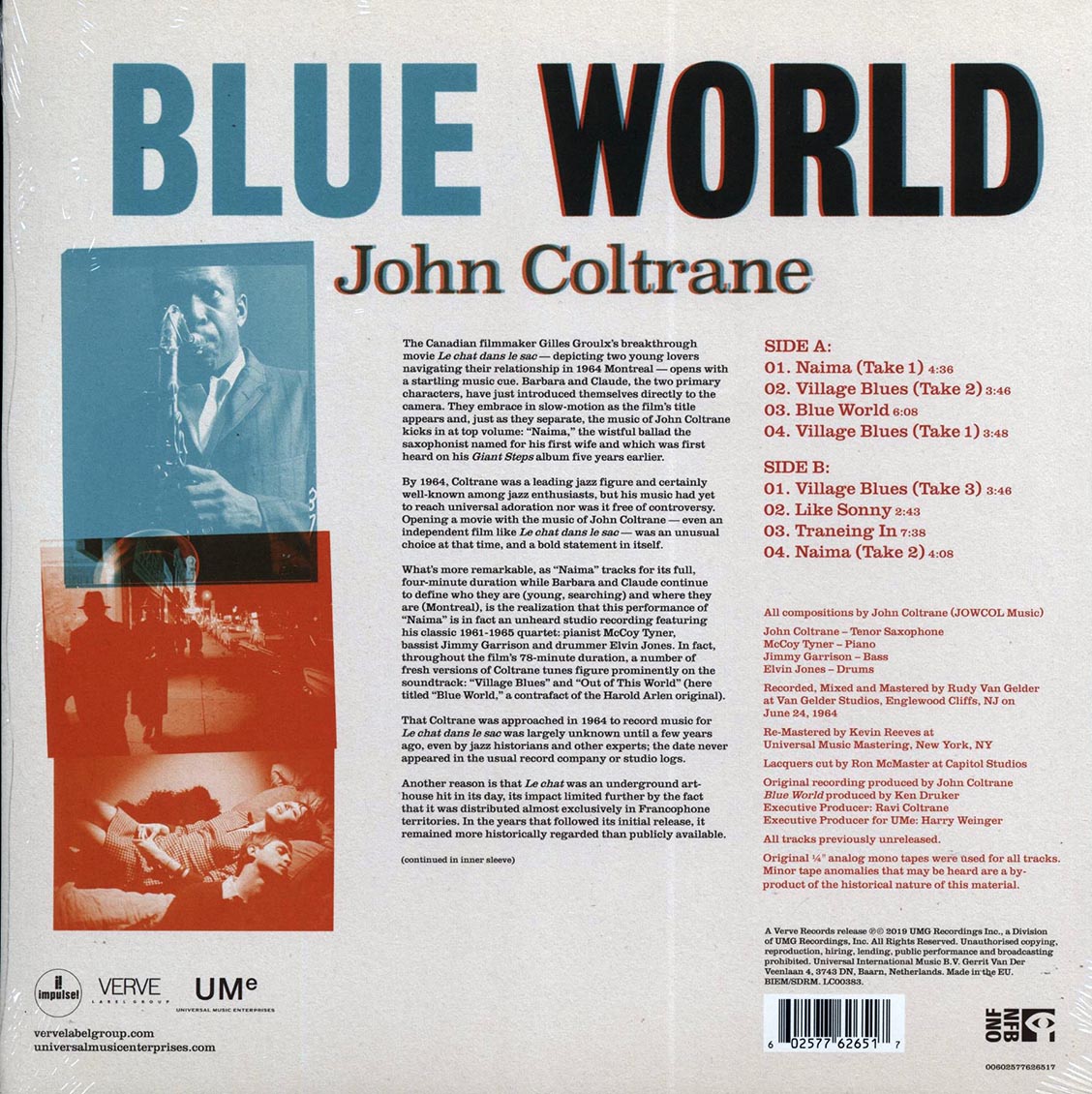 John Coltrane - Blue World (mono) (180g)