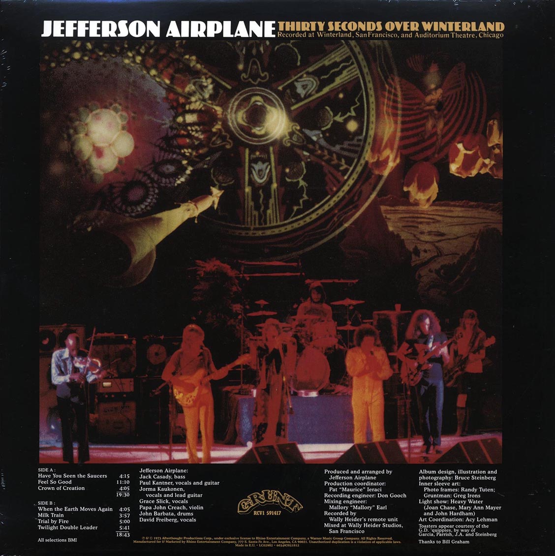 Jefferson Airplane - Thirty Seconds Over Winterland (180g) (blue vinyl)