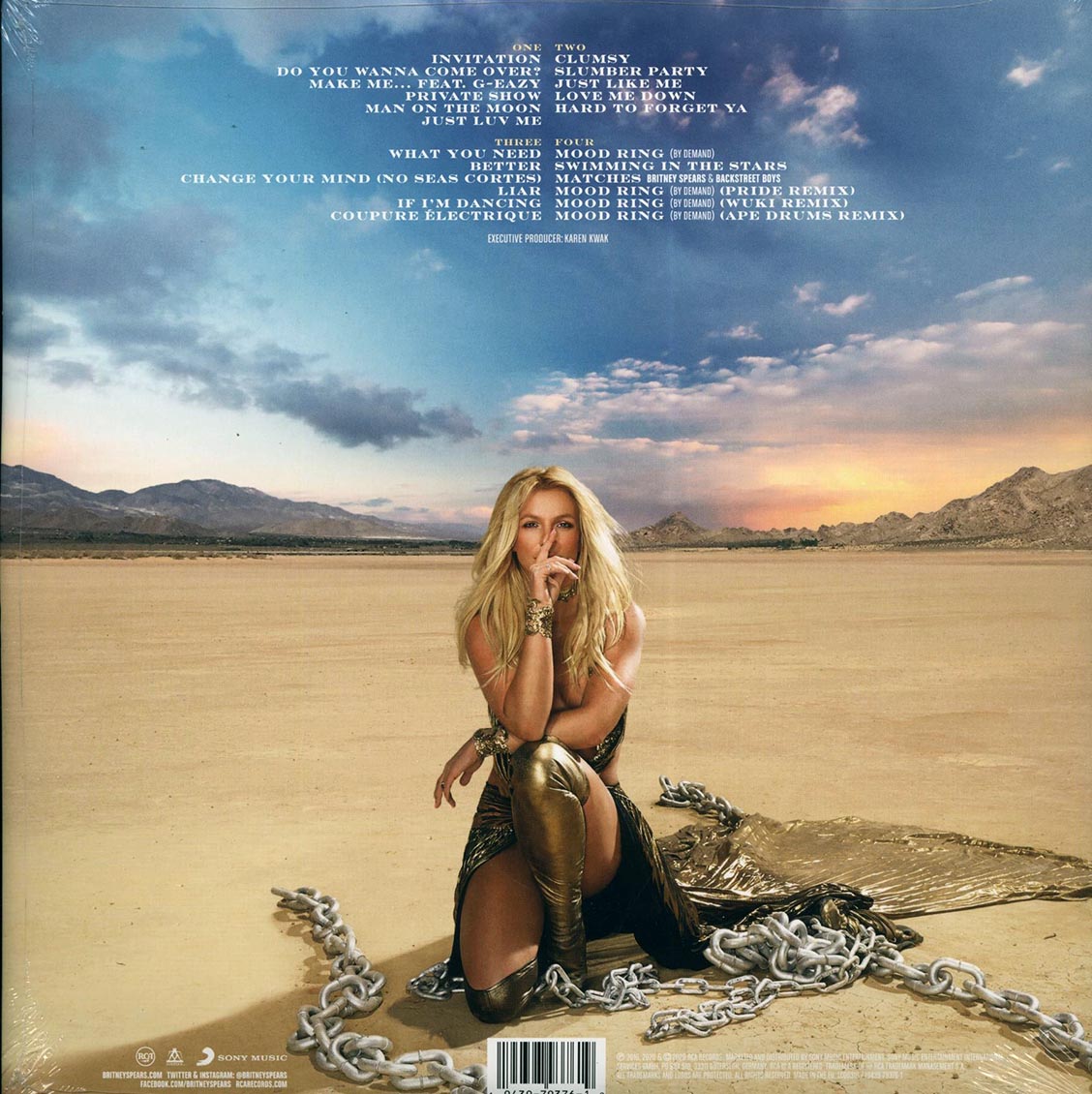 Britney Spears - Glory (23 tracks) (2xLP) (colored vinyl)
