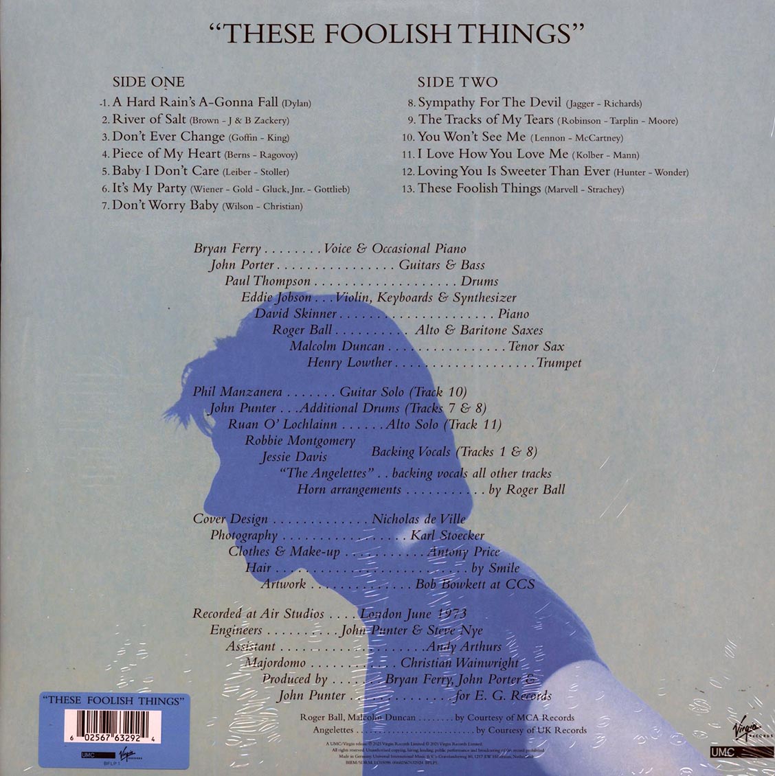 Bryan Ferry - These Foolish Things (incl. mp3) (180g) (remastered)