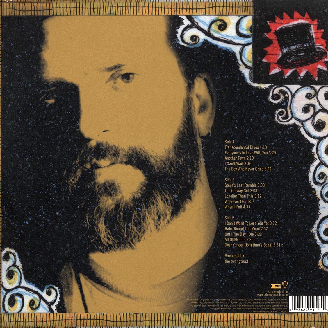 Steve Earle - Transcendental Blues (2xLP) (Etched)