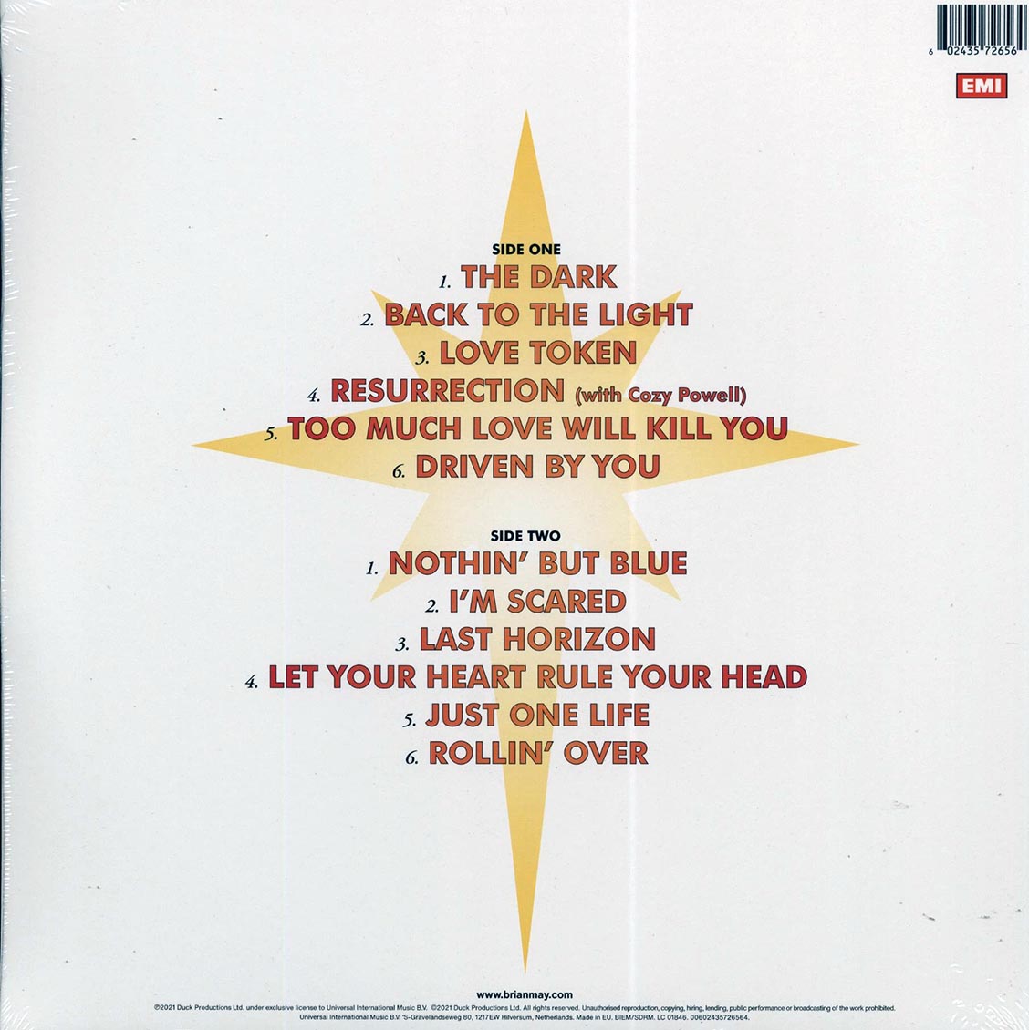 Brian May - Back To The Light (incl. mp3) (180g) (remastered)