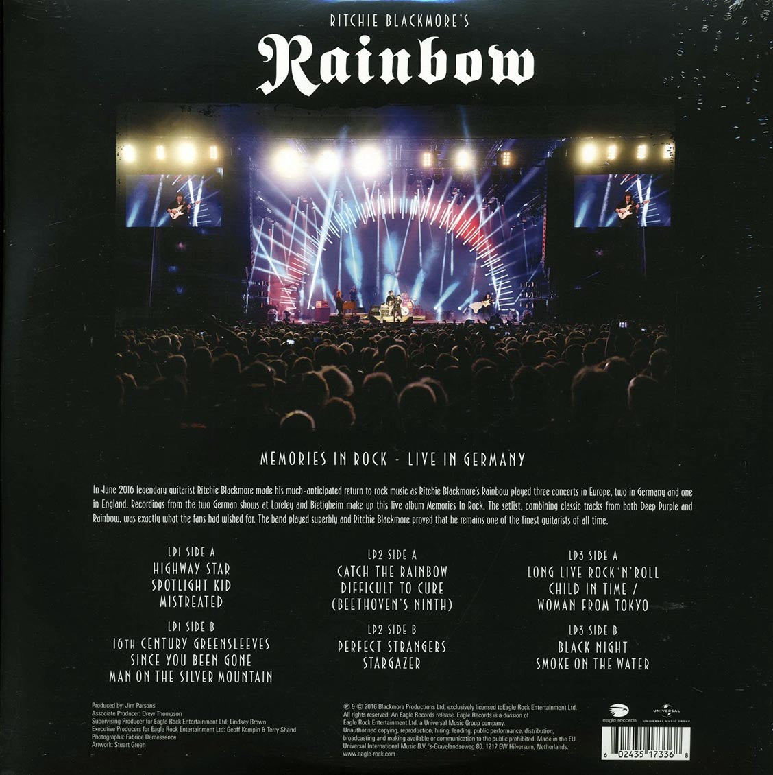 Richie Blackmore's Rainbow - Memories In Rock: Live In Germany (3xLP) (180g) (green vinyl)