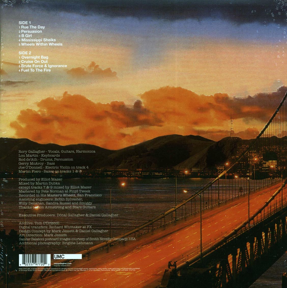 Rory Gallagher - Notes From San Francisco (incl. mp3) (180g)