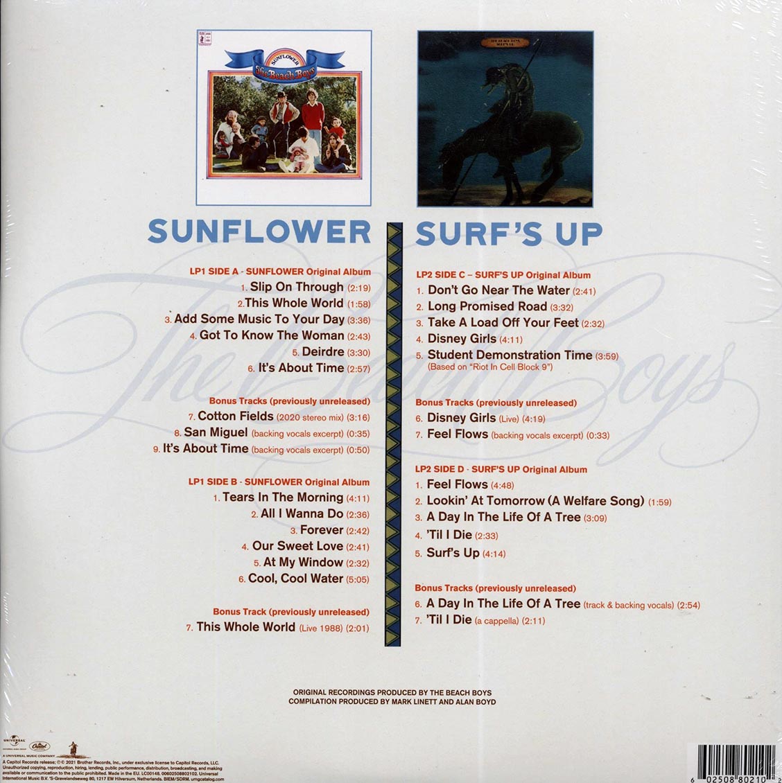 The Beach Boys - Feel Flows: The Sunflower + Surf's Up Sessions 1969-1971 (30 tracks) (+8 bonus tracks) (2xLP)