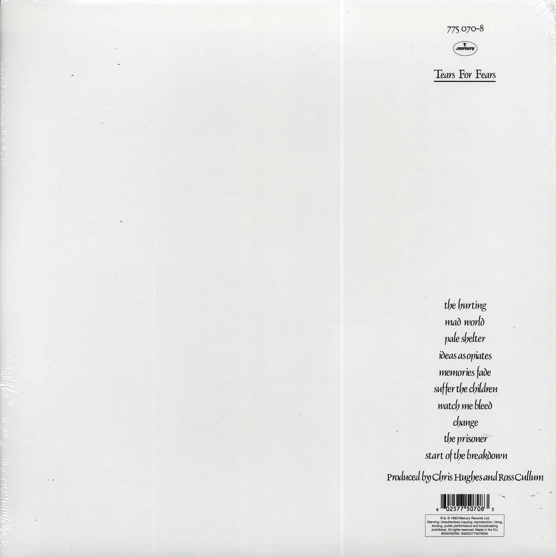 Tears For Fears - The Hurting (incl. mp3) (180g)