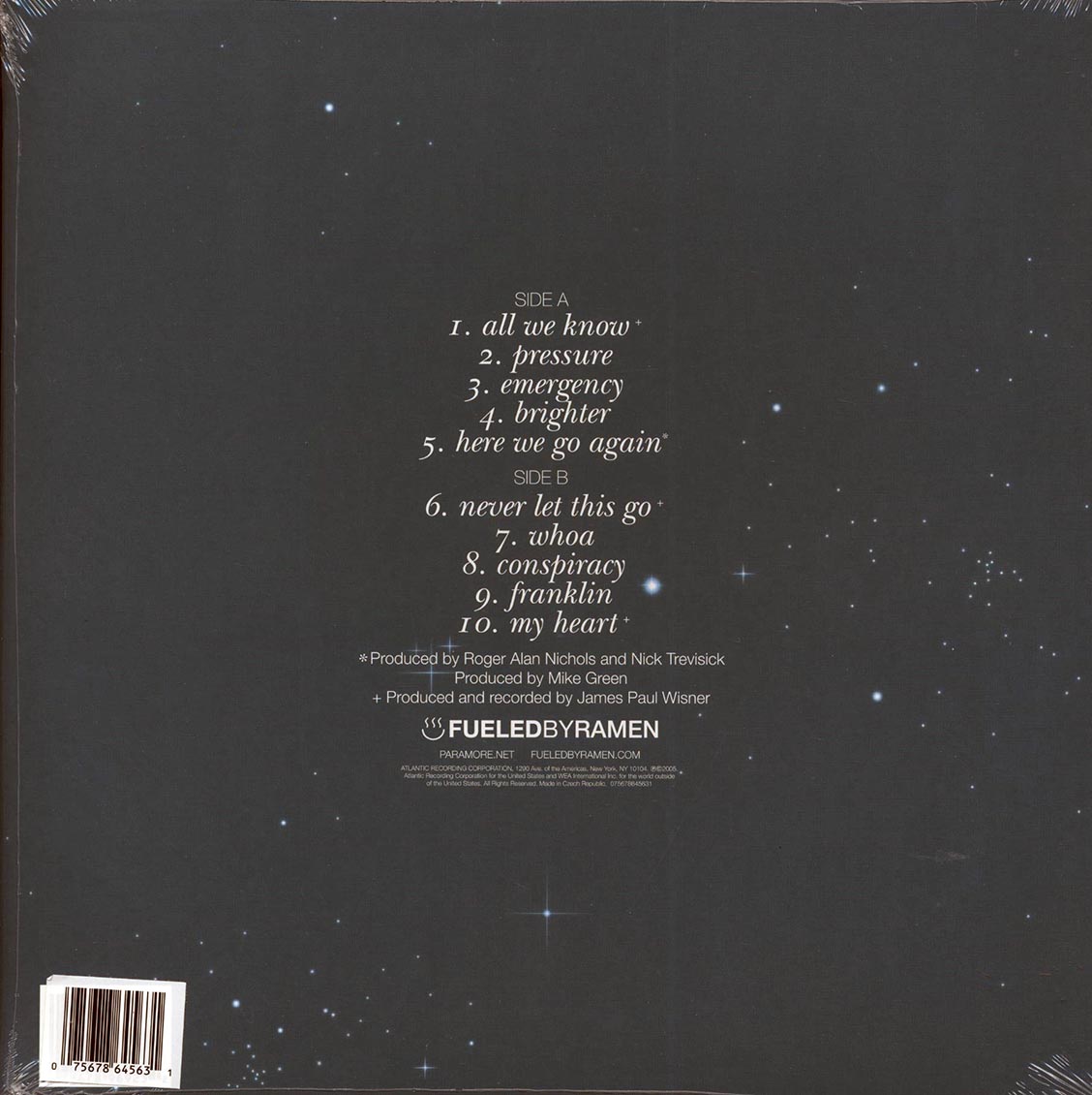 Paramore - All We Know Is Falling (25th Anniv. Ed.) (ltd. ed.) (silver vinyl)