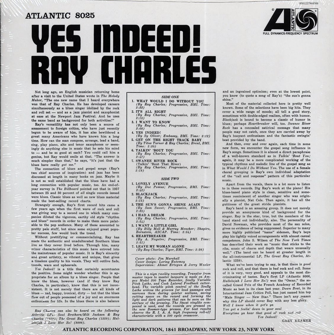 Ray Charles - Yes Indeed! (mono) (180g)