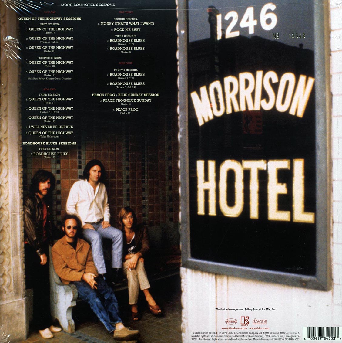 The Doors - Morrison Hotel Sessions (RSD 2021) (numbered ltd.ed.) (2xLP) (180g)