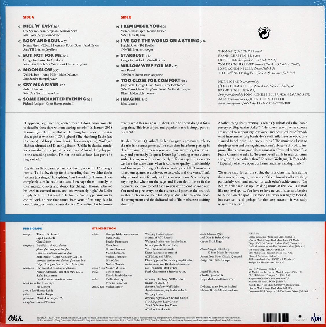 Thomas Quasthoff, NDR Bigband - Nice 'N' Easy (incl. mp3) (180g)