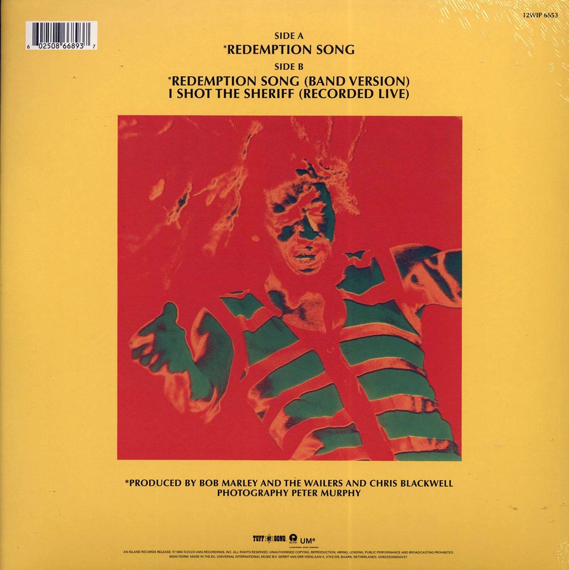 Bob Marley - Redemption Song (75th Anniv. Ed.) (RSD 2020) (ltd. ed.) (180g) (clear vinyl)
