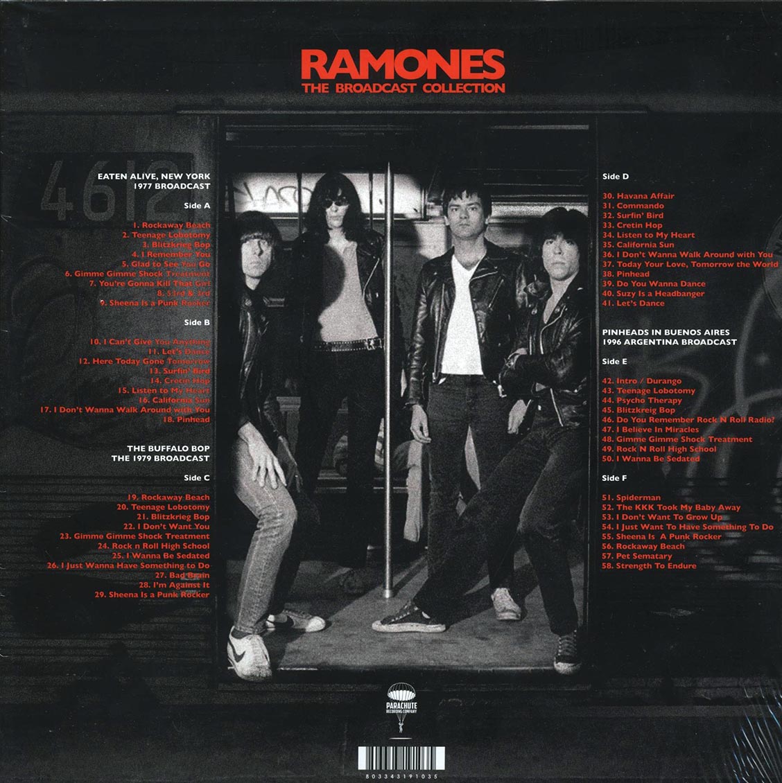 The Ramones - The Broadcast Collection (slipcase box set) (58 tracks) (ltd. ed.) (3xLP) (box set)