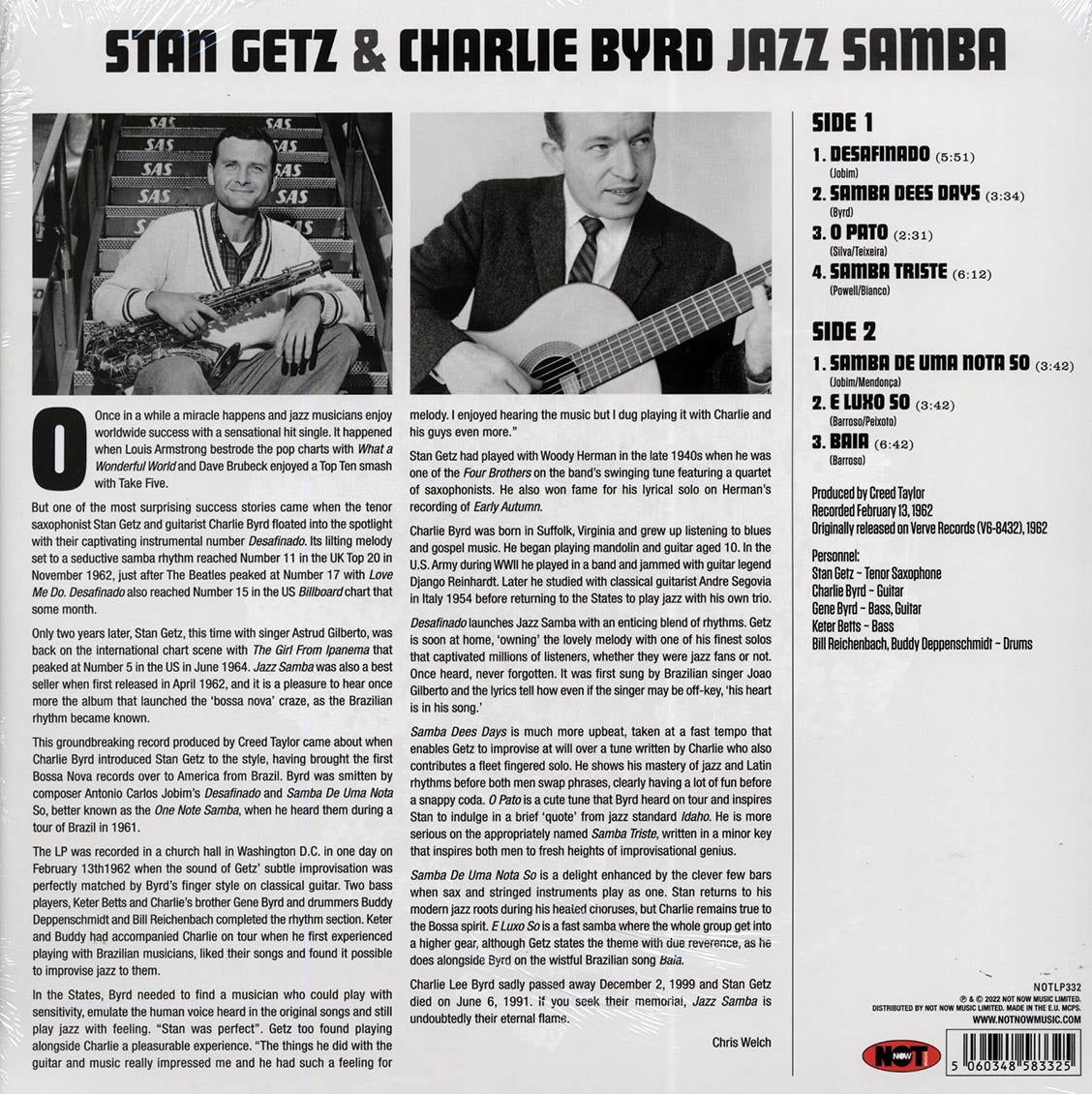Stan Getz, Charlie Byrd - Jazz Samba (180g)