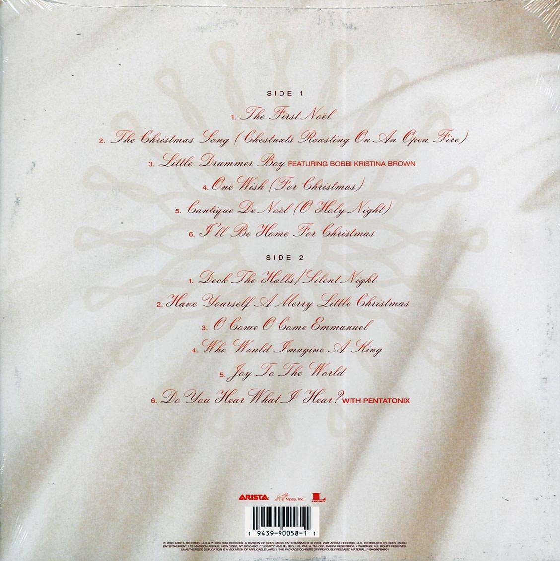 Whitney Houston - One Wish: The Holiday Album (white vinyl)