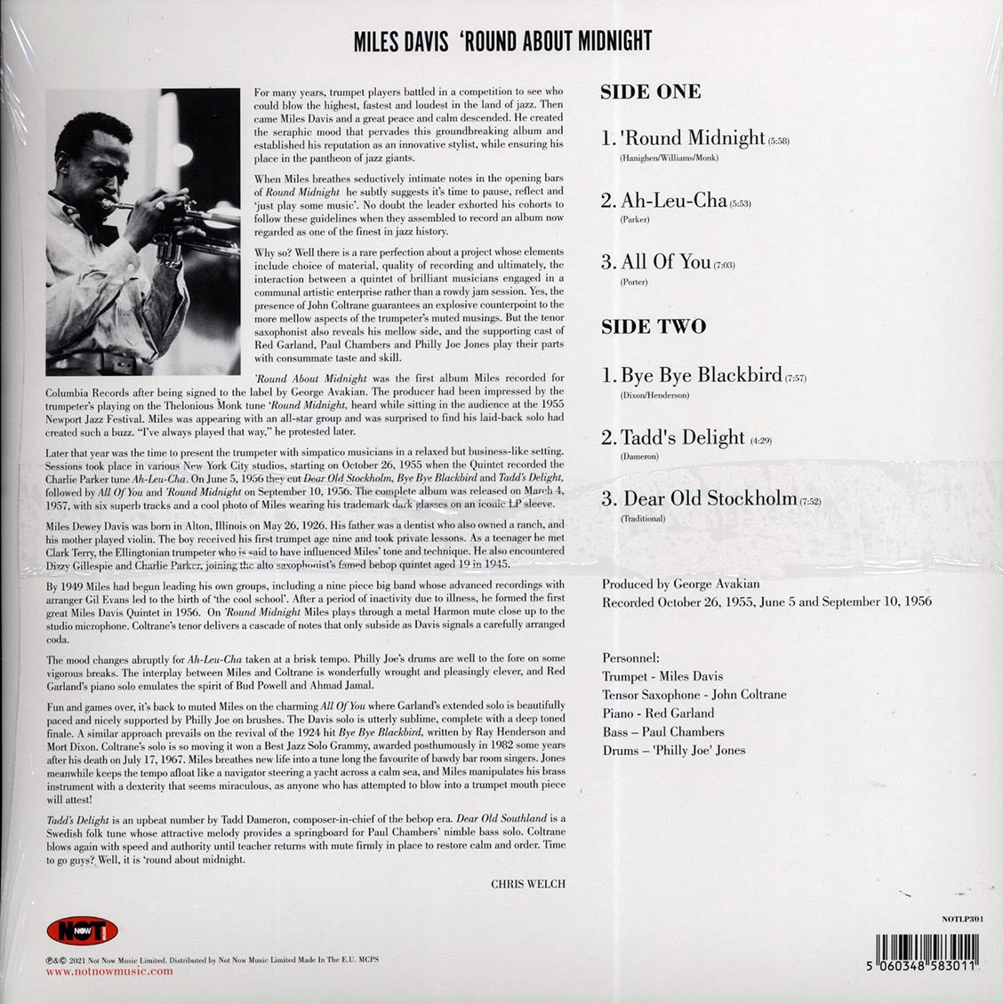 Miles Davis - Round About Midnight (180g) (red vinyl)
