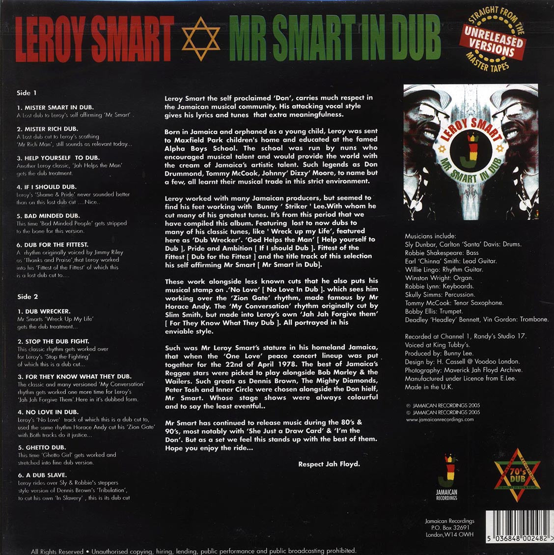 Leroy Smart - Mr. Smart In Dub (180g)