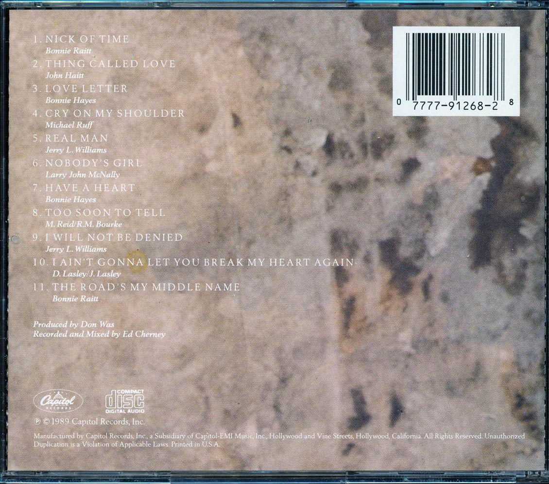 Bonnie Raitt - Nick Of Time