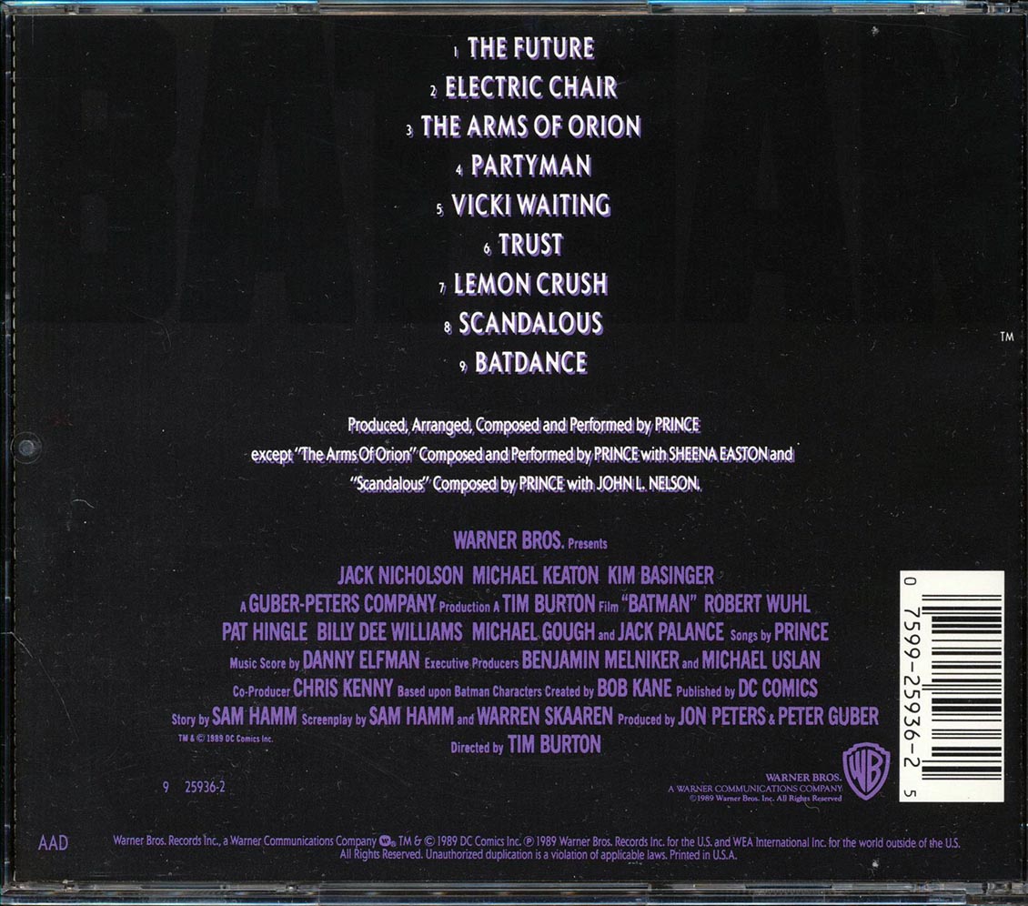 Prince - Batman: Motion Picture Soundtrack