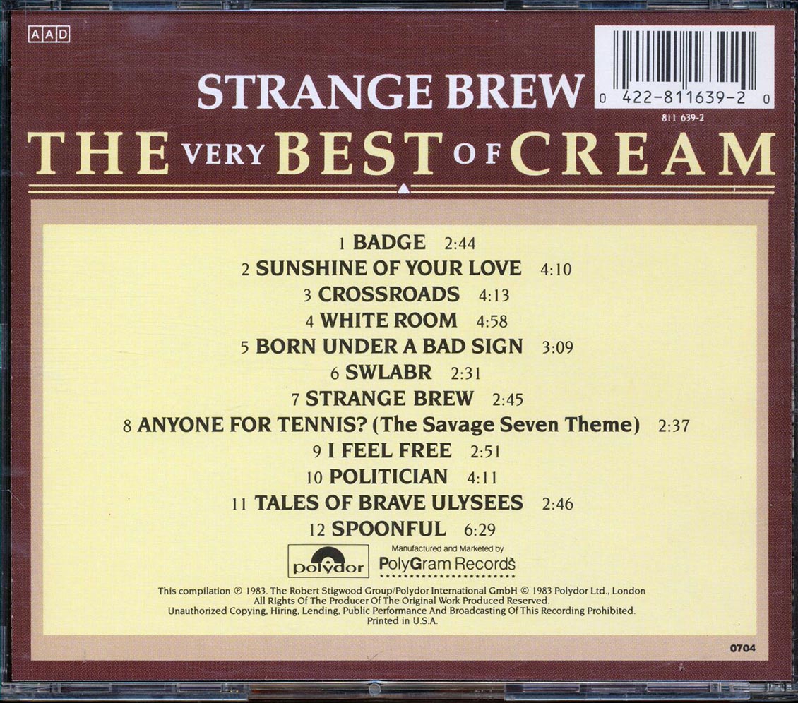 Cream - Strange Brew: The Very Best Of Cream