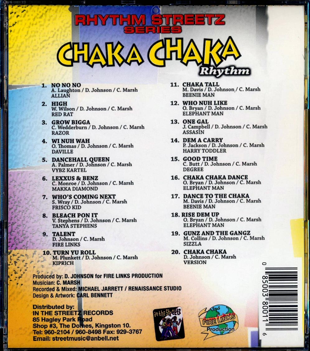 Sizzla, Vybz Kartel, Tanya Stephens, Daville, Elephant Man, Etc. - Chaka Chaka Rhythm (rhythm: "Chaka Chaka") (20 tracks)