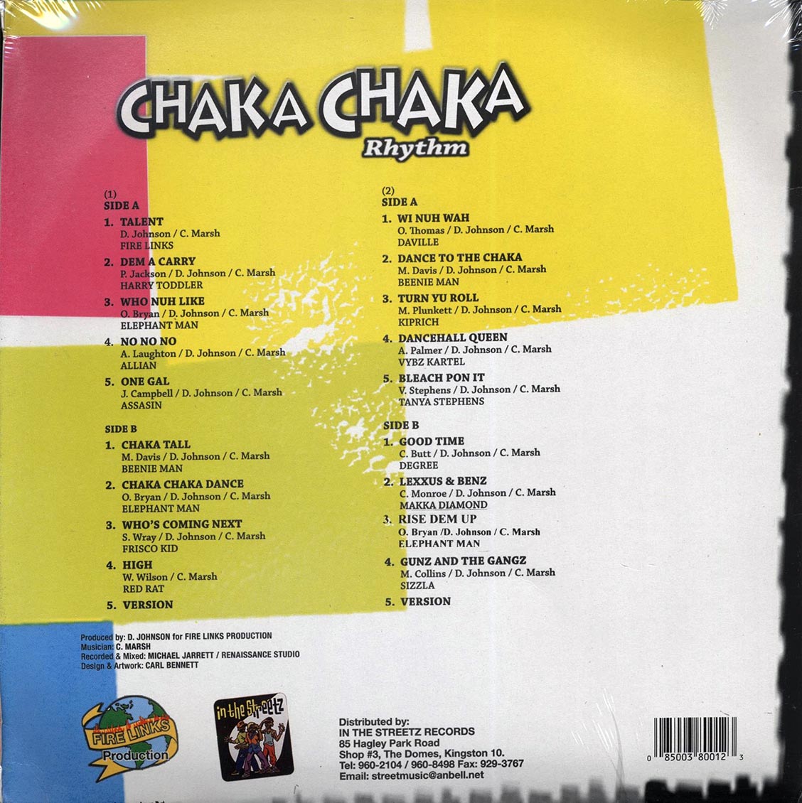 Sizzla, Vybz Kartel, Beenie Man, Tanya Stephens, Etc. - Chaka Chaka Rhythm (rhythm: "Chaka Chaka") (Jamaica press) (orig. press) (2xLP)