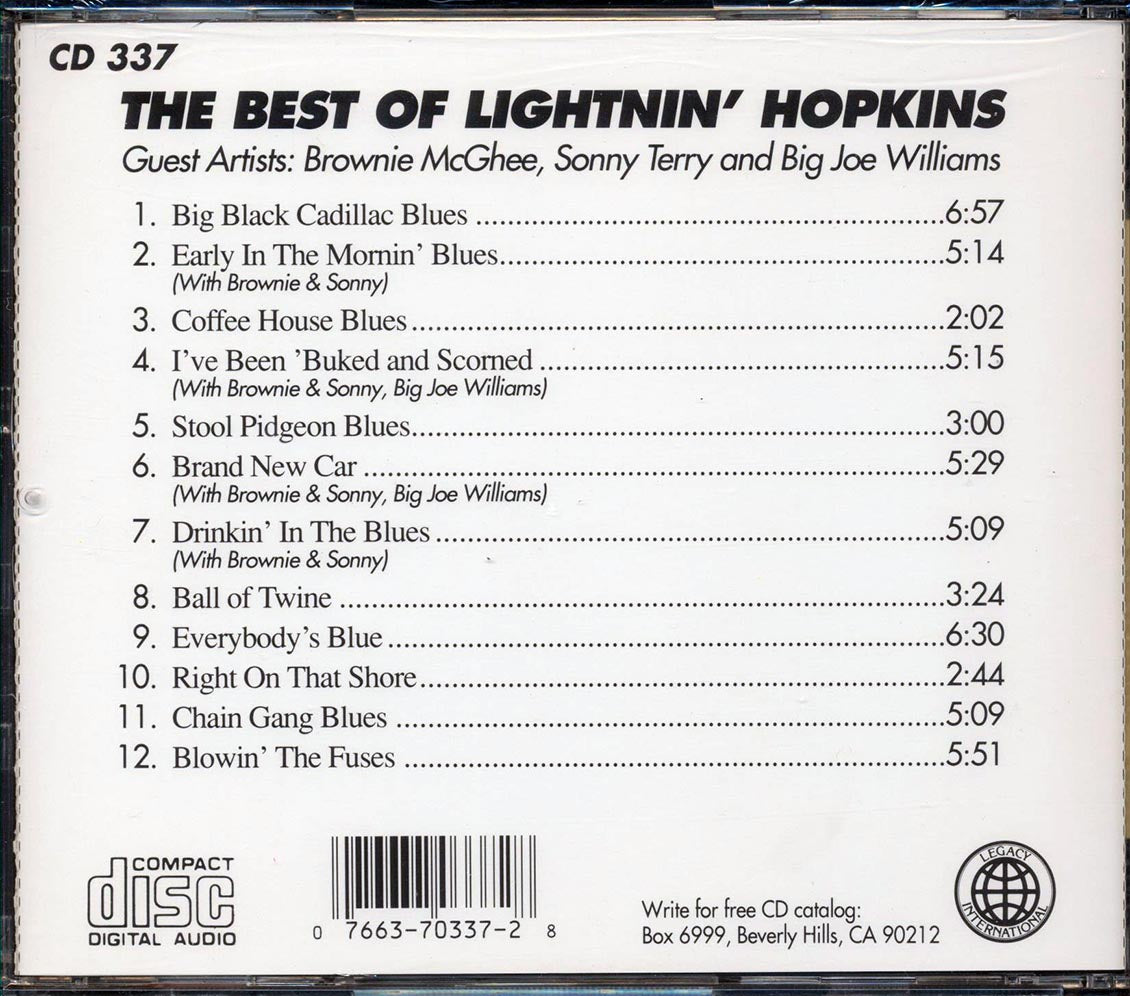 Lightnin' Hopkins - The Best Of Lightnin' Hopkins