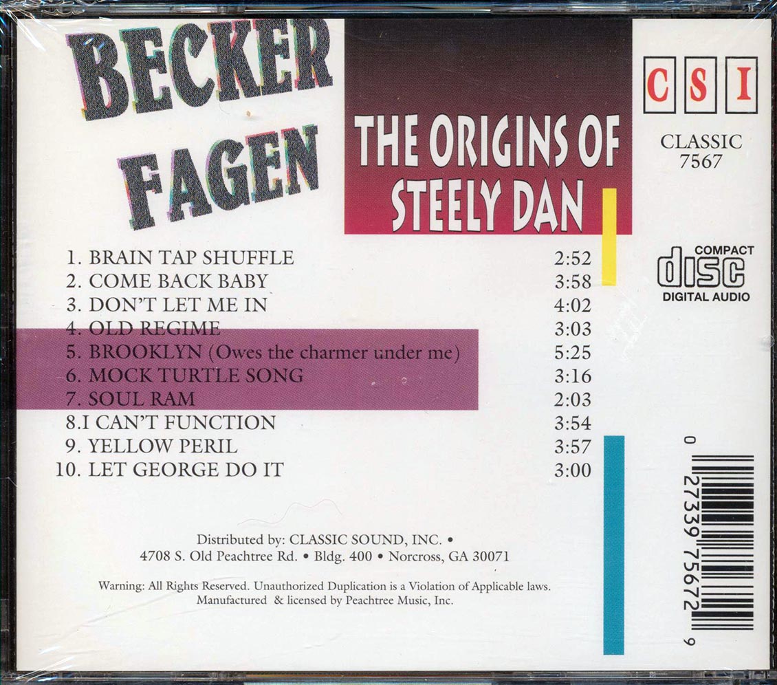 Becker & Fagen  - Origins Of Steely Dan