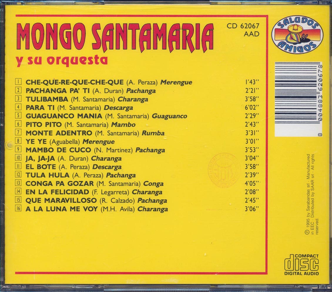 Mongo Santamaria Y Su Orquesta - Mongo Santamaria Y Su Orquesta