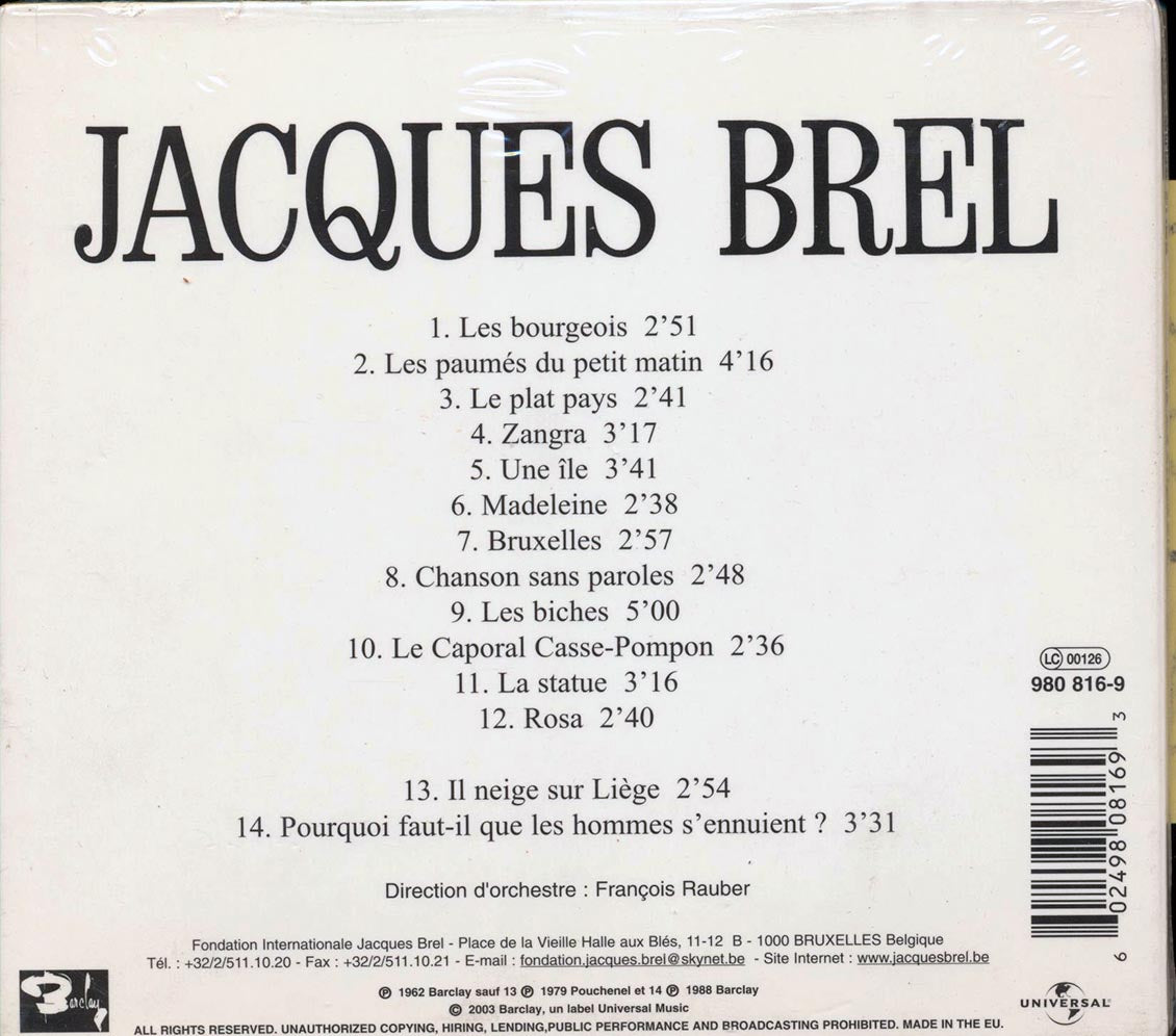 Jacques Brel - Les Bourgeois