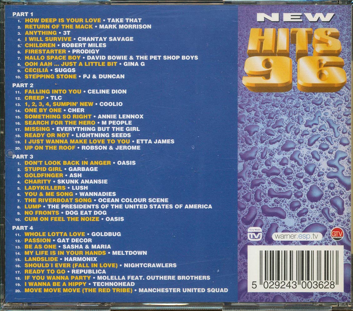 Take That, Cher, David Bowie & The Pet Shop, Etc. - New Hits 96