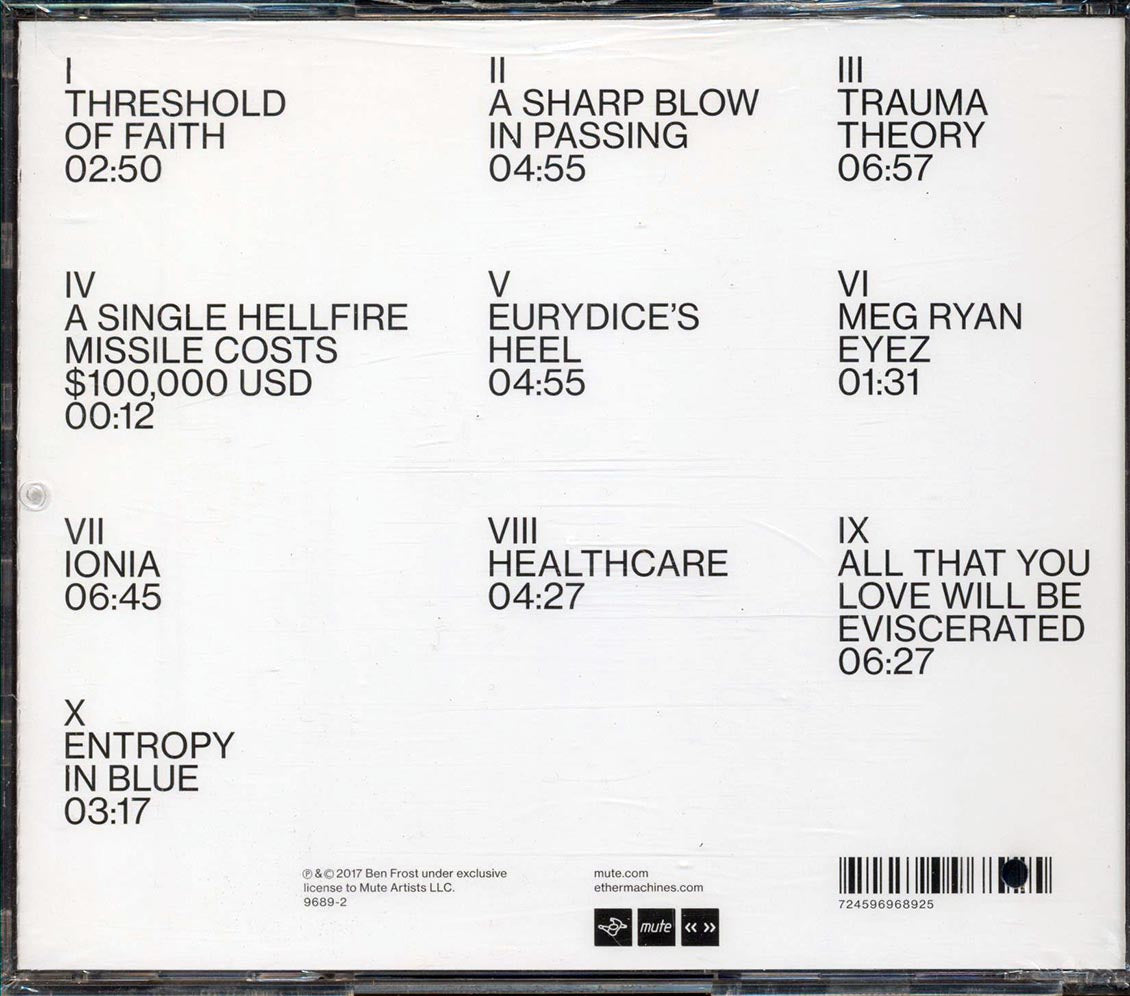 Ben Frost - The Centre Cannot Hold