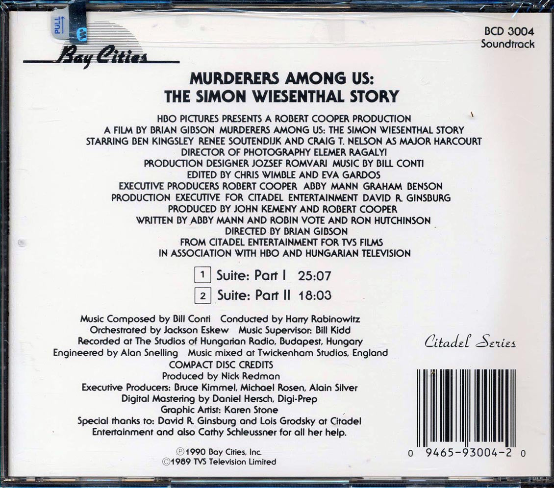 Bill Conti - Murderers Among Us: The Simon Wiesenthal Story