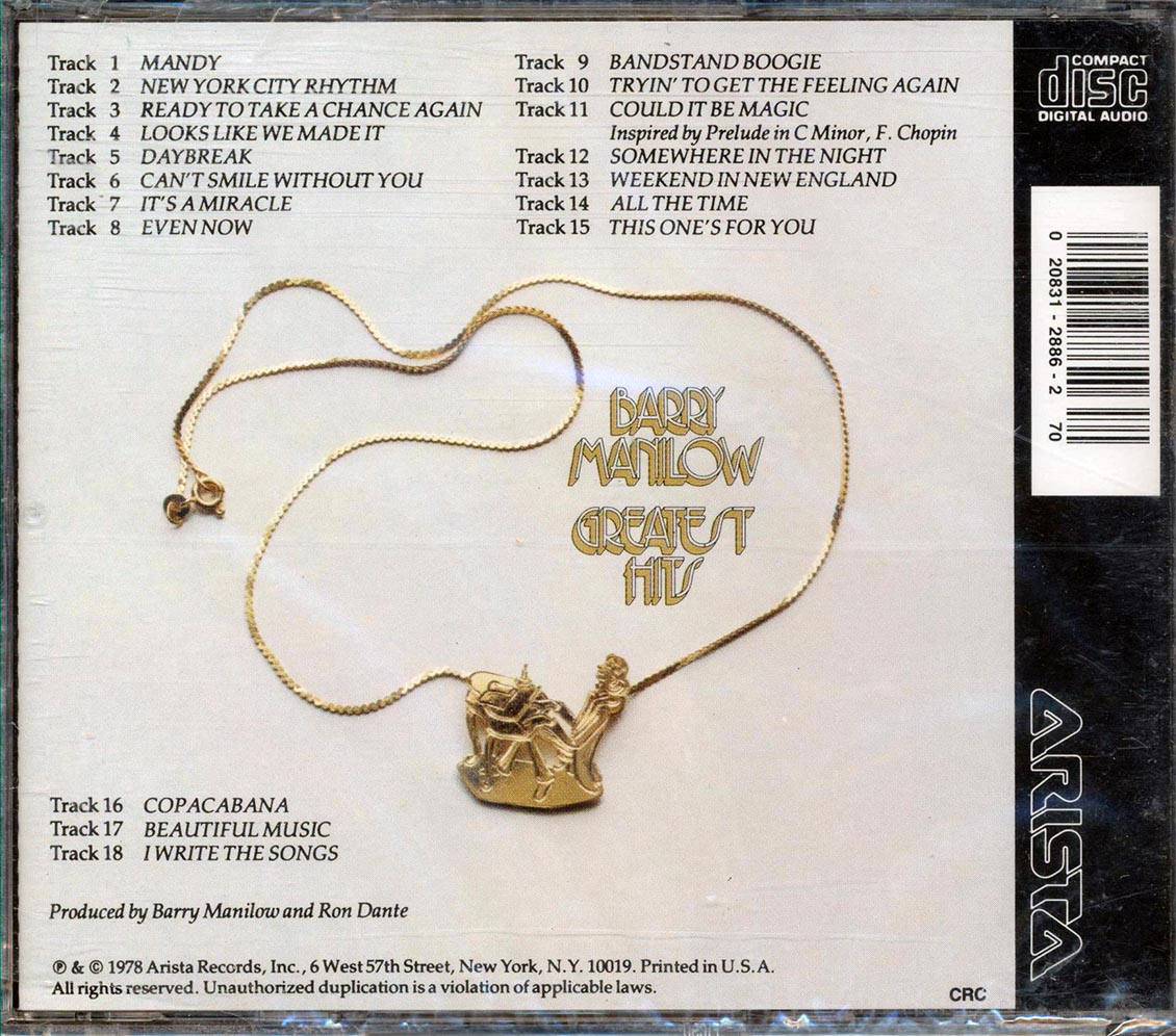 Barry Manilow - Greatest Hits